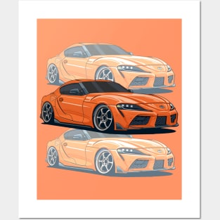 orange supras Posters and Art